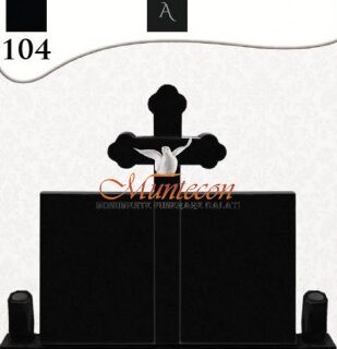 Monument Funerar MONUMENT RECTANGLE 80/60 DUBLU + CRUCE 3