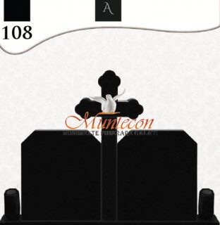 Monument Funerar MONUMENT RECTANGLE CC DUBLU + CRUCE 3