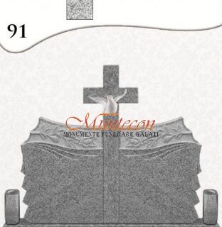 Monument Funerar MONUMENT FLORI 2 DUBLU + CRUCE
