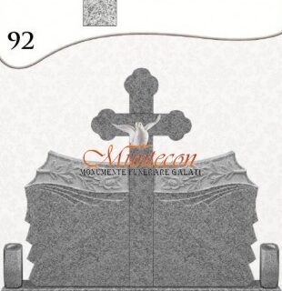 Monument Funerar MONUMENT FLORI 2 DUBLU + CRUCE 3