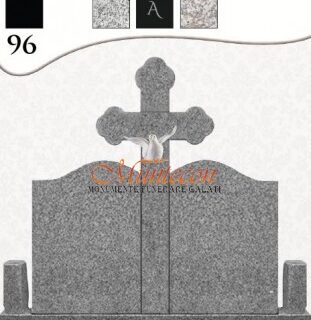Monument Funerar MONUMENT OGEE SD DUBLU + CRUCE 3